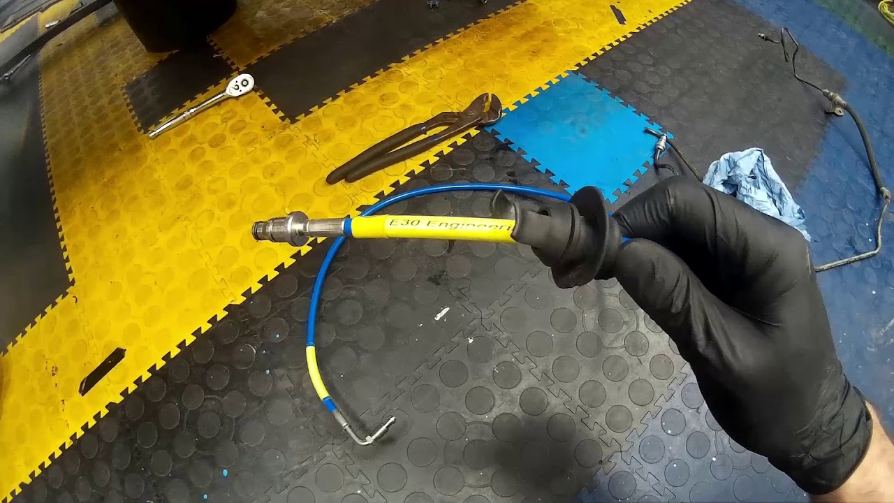 E39 M5 DIY How To Guide - Custom Braided Clutch Hydraulic Hose - Covid 19 Special