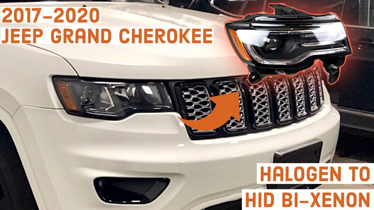 ⚠️ 2017-2021 Jeep Grand Cherokee LED HID Headlight Swap