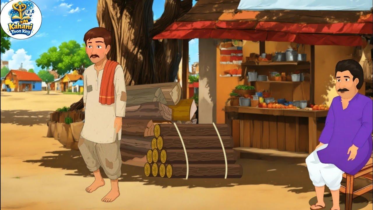 सूखी लकड़ी और सच्चा इंसान | Sukhi lakadi aur saccha insan | Hindi Cartoon Video | Kahani Toon Key