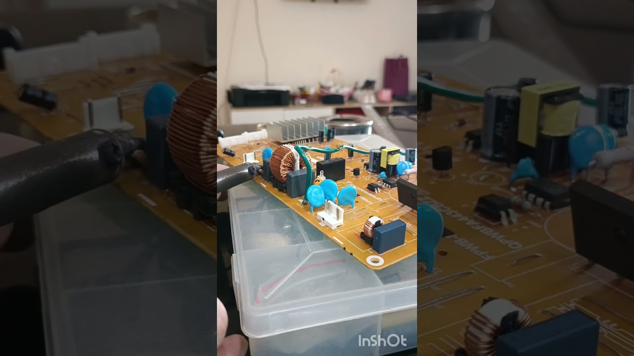 DIY troubleshooting pcb board peti sejuk Sharp