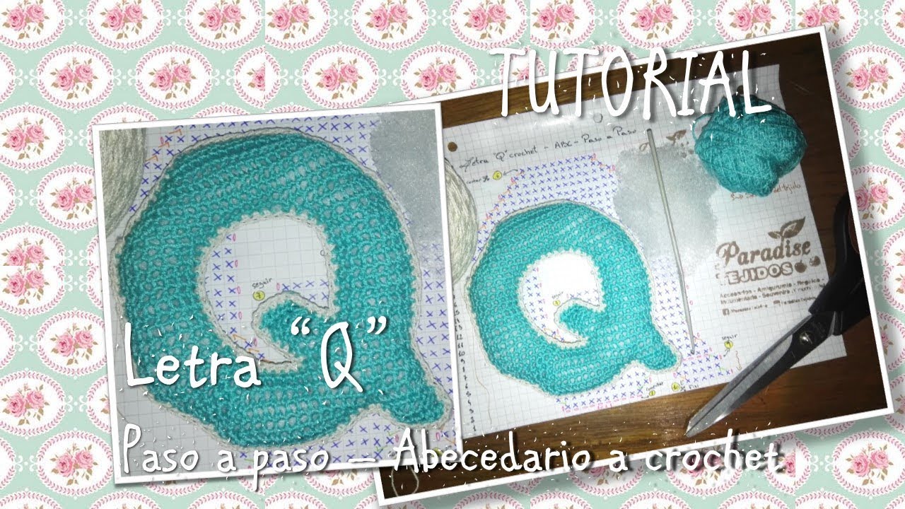 Tutorial Crochet ganchillo letra Q - paso a paso abecedario