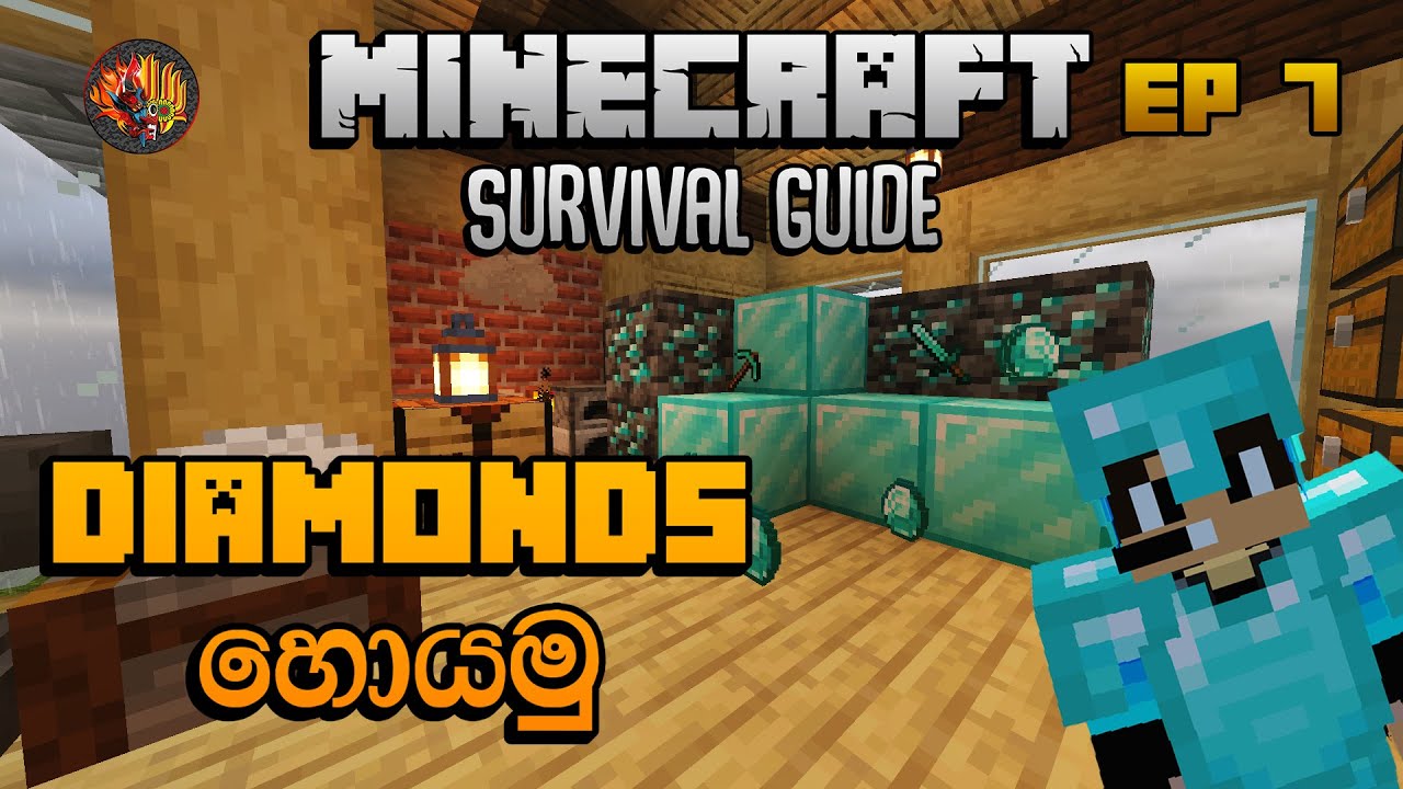 Diamonds හොයමු | Minecraft Survival Guide 1.18 Sinhala EP 7