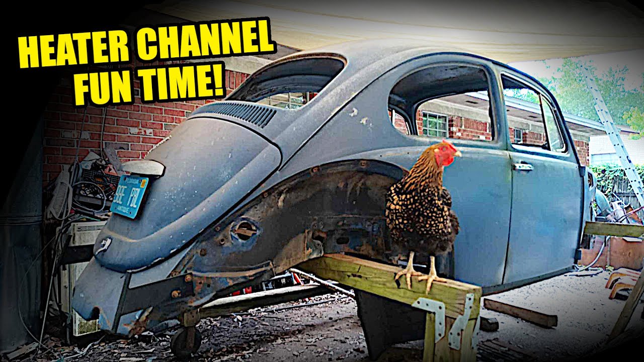 How I Replaced the Heater Channel in a VW Beetle - 04