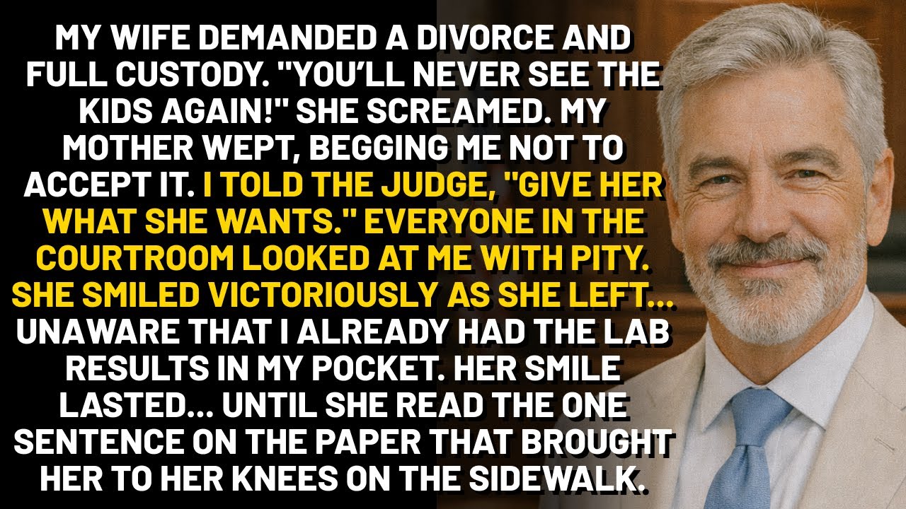I GAVE HER THE DIVORCE. SHE SMILED... UNTIL MY LAWYER WHISPERED 5 WORDS...