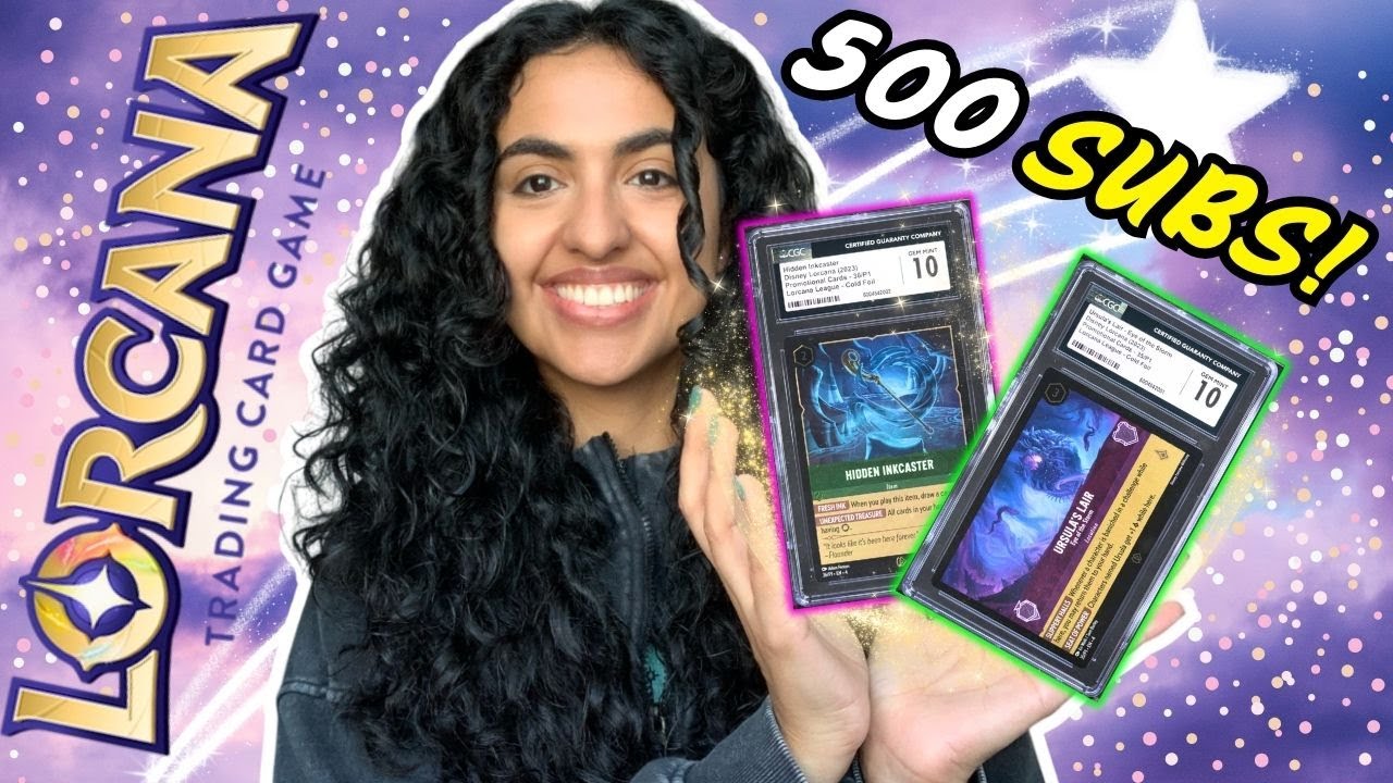 WE DID IT! Lorcana Graded Card GIVEAWAY: 500 Subscriber Special