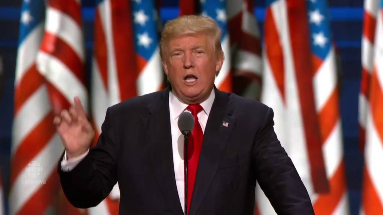 Donald Trump speaking on fear and immigration
