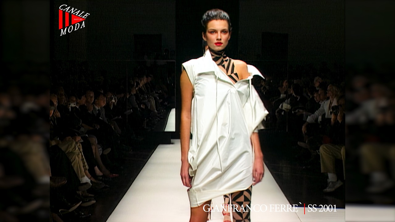 Коллекция Джанфранко Ферре весна-лето 2001, Милан, 4K - Fashion Channel