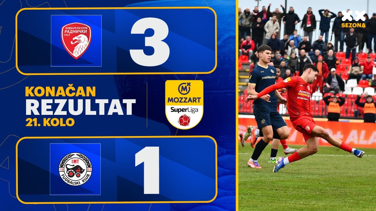 MBSLS 2025/26 - 21.Kolo: RADNIČKI 1923 – IMT 3:1 (2:1)