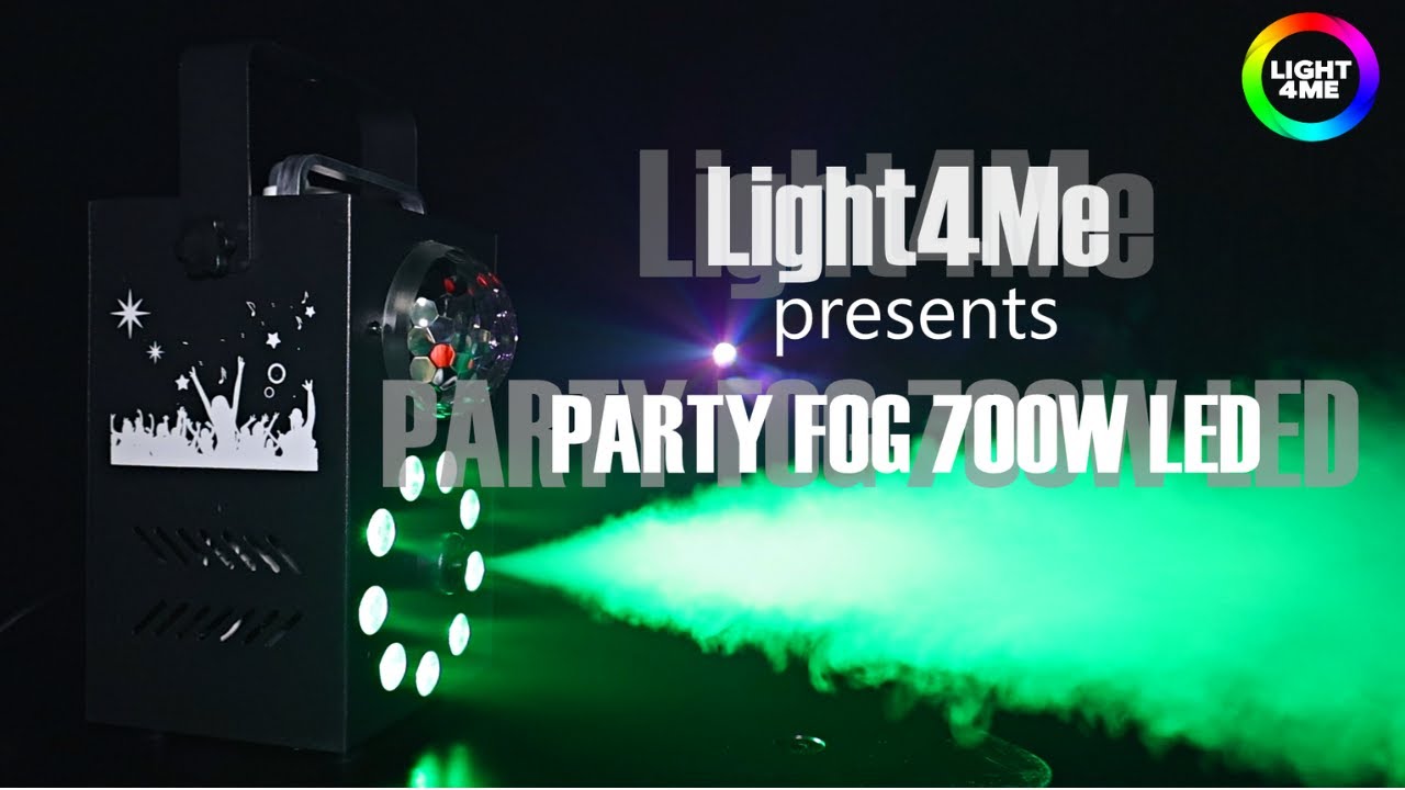 Light4Me  Party Fog 700W  - wytwornica dymu/kula disco LED