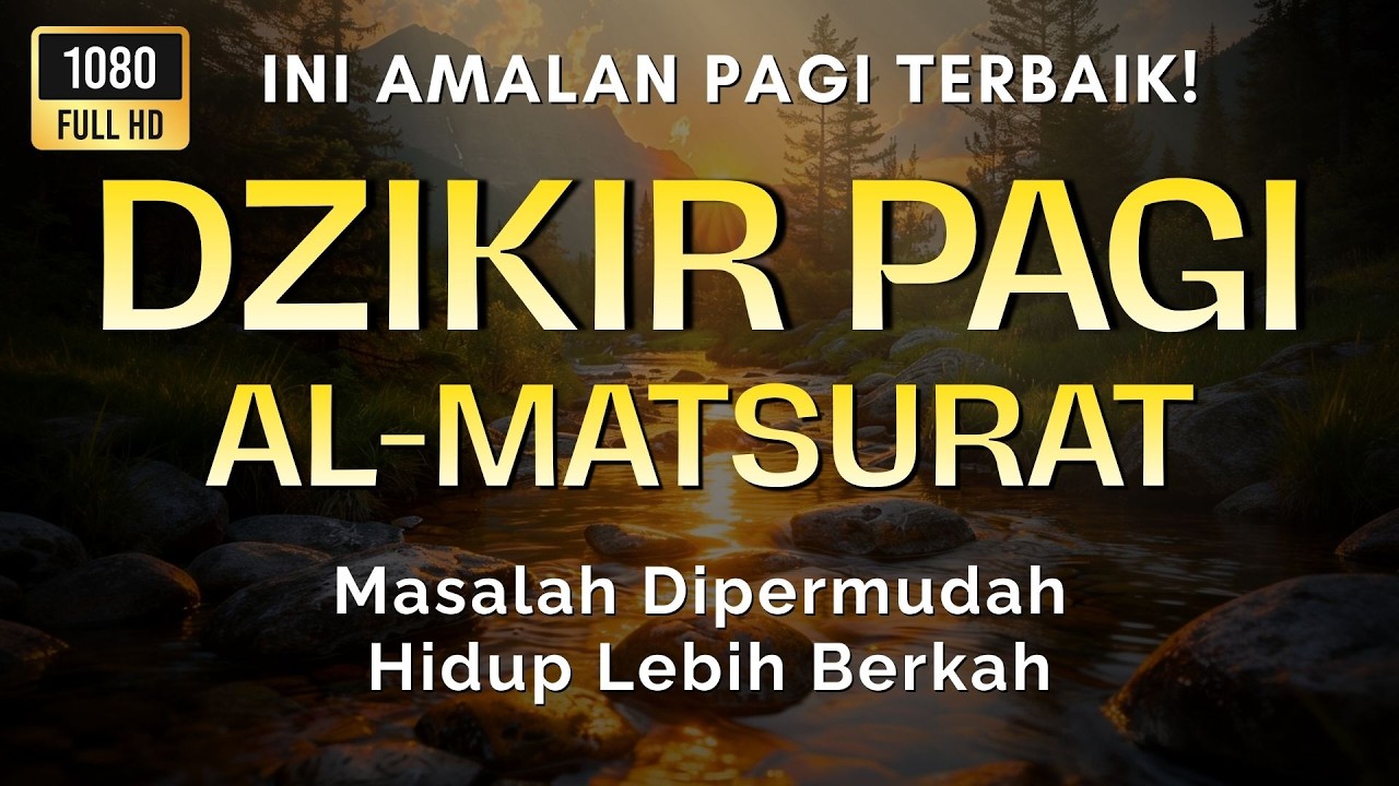 DZIKIR AL-MA'TSURAT PAGI MERDU 🌿 Penyejuk Hati & Pembuka Rezeki | Murottal Full