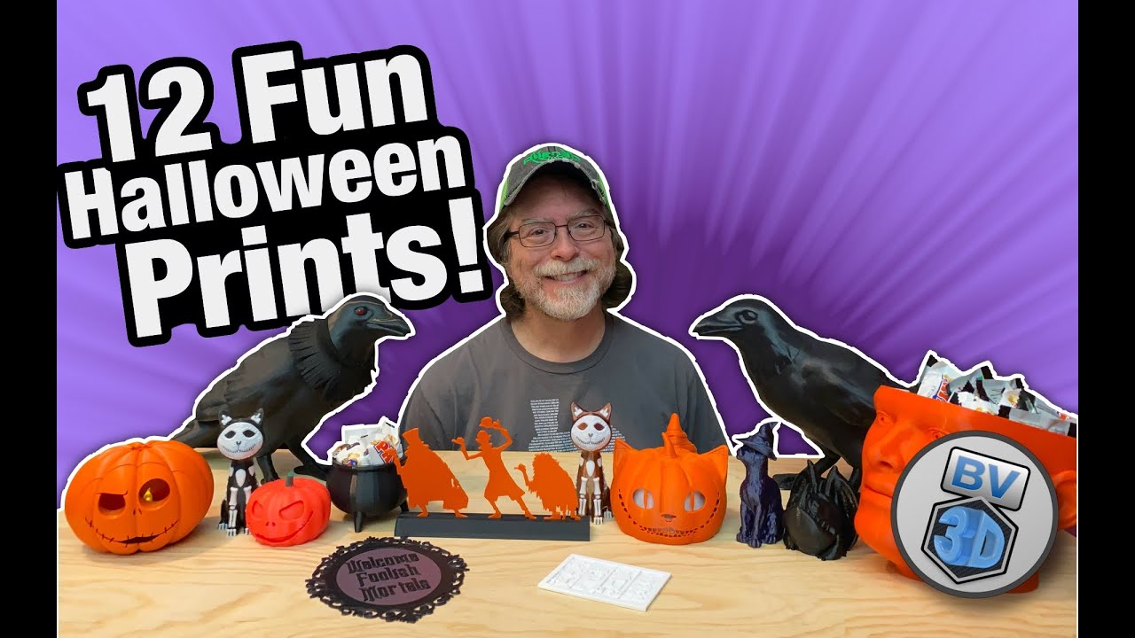 12 Fun Halloween Things to 3D Print!