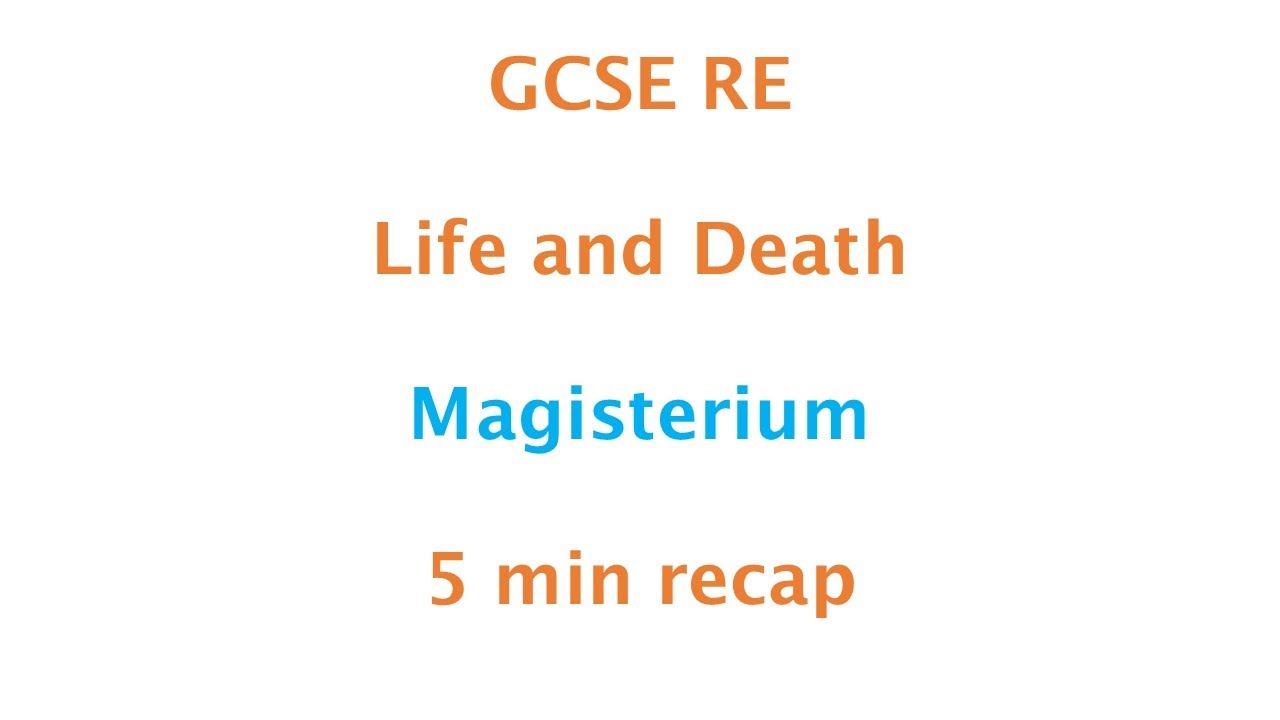 GCSE RE (Eduqas) - Magisterium
