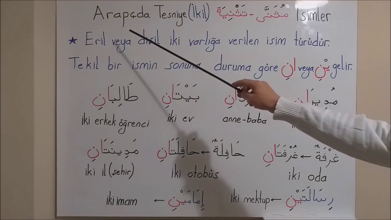 Arapçada Tekil - İkil (Müfred - Tesniye) nasıl olur?