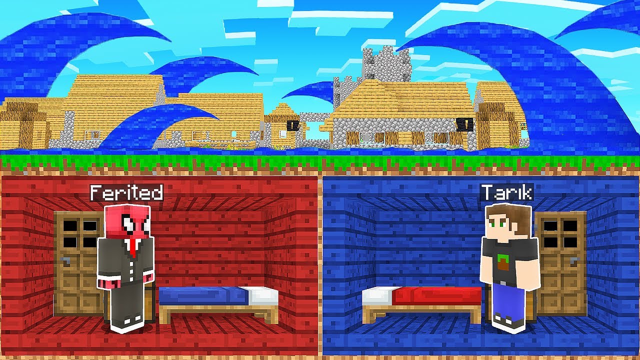 EN İYİ TSUNAMİ SIĞINAĞI YAPAN KAZANIR - Minecraft
