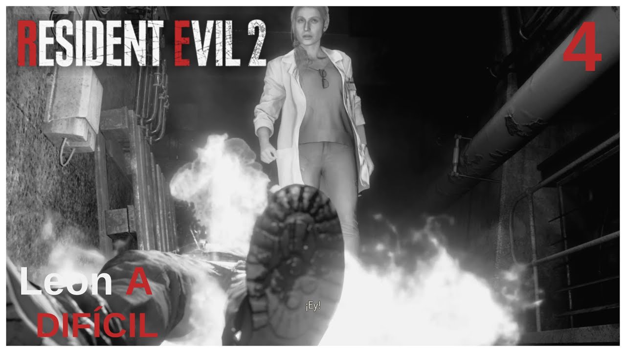 Resident Evil 2 Remake Leon A Difícil | Walktrought | Sub Español Latino | Parte 4