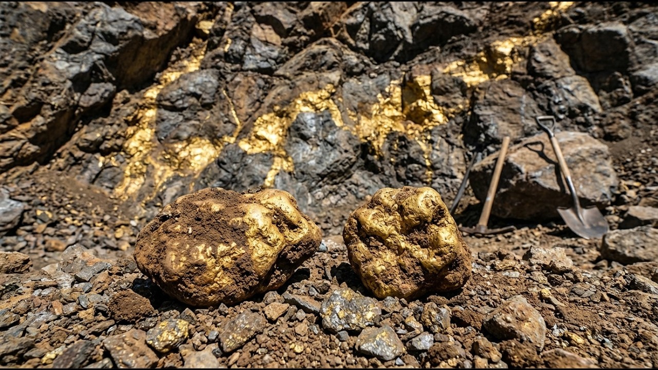Incredible Gold Discovery! Massive Gold Nuggets Found in Rocky Mine