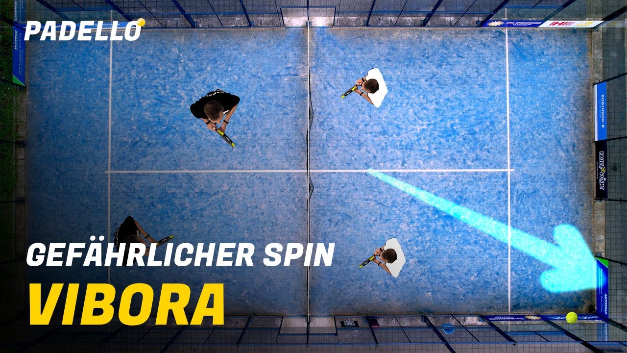 Mit viel Spin: Der Vibora beim Padel Tennis