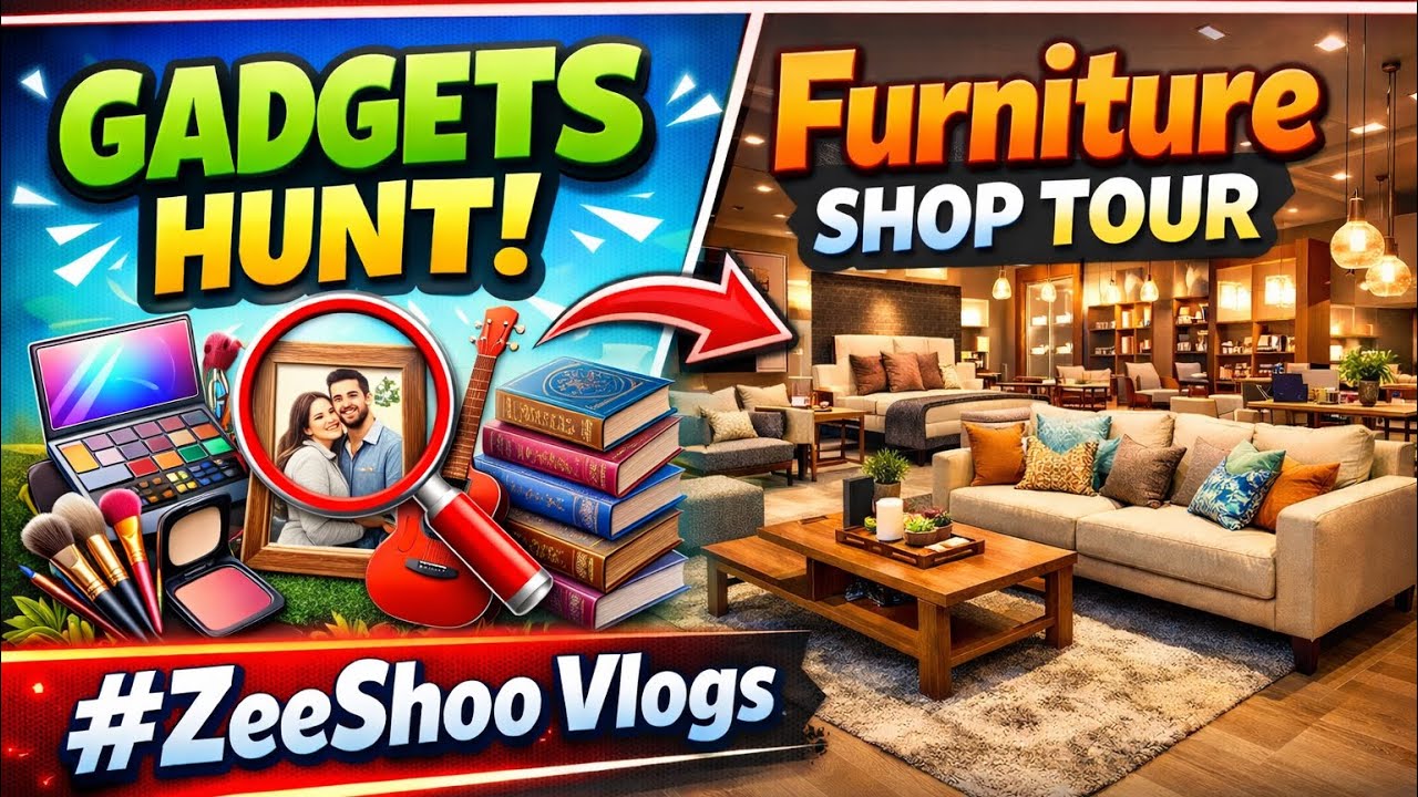 Gadgets Hunting & Furniture Shopping Vlog | 🛋️📱 ZeeShoo Vlogs