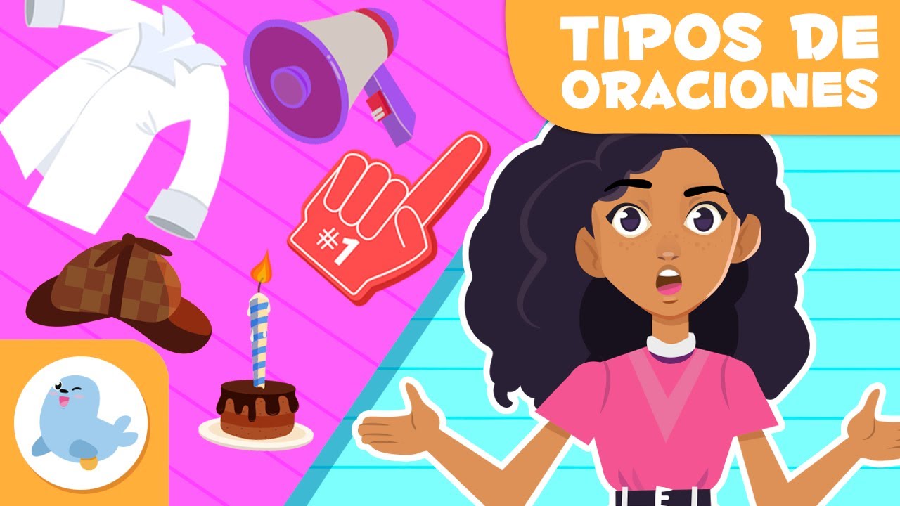 TIPOS DE ORACIONES 🎉 Enunciativas, desiderativas, interrogativas, exclamativas, imperativas...