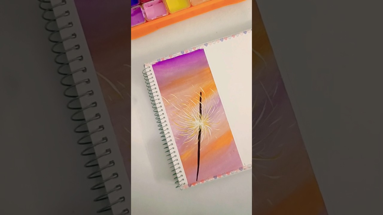 🎇 Fireworks ✨ / paint with me/ easy painting 