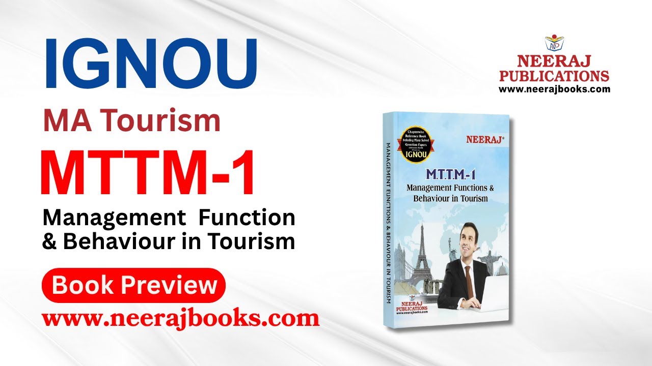 IGNOU MA Tourism  | MTTM-1  (Guide) | Neeraj Books Preview | Neeraj Publications