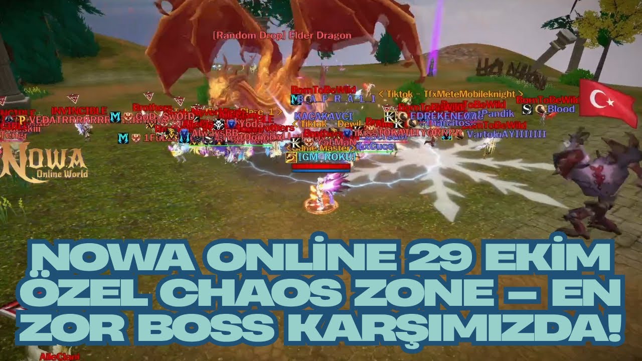 ⚔️ Nowa Online Chaos Zone 29 Ekim Special Event – Dev Boss Mücadelesi!