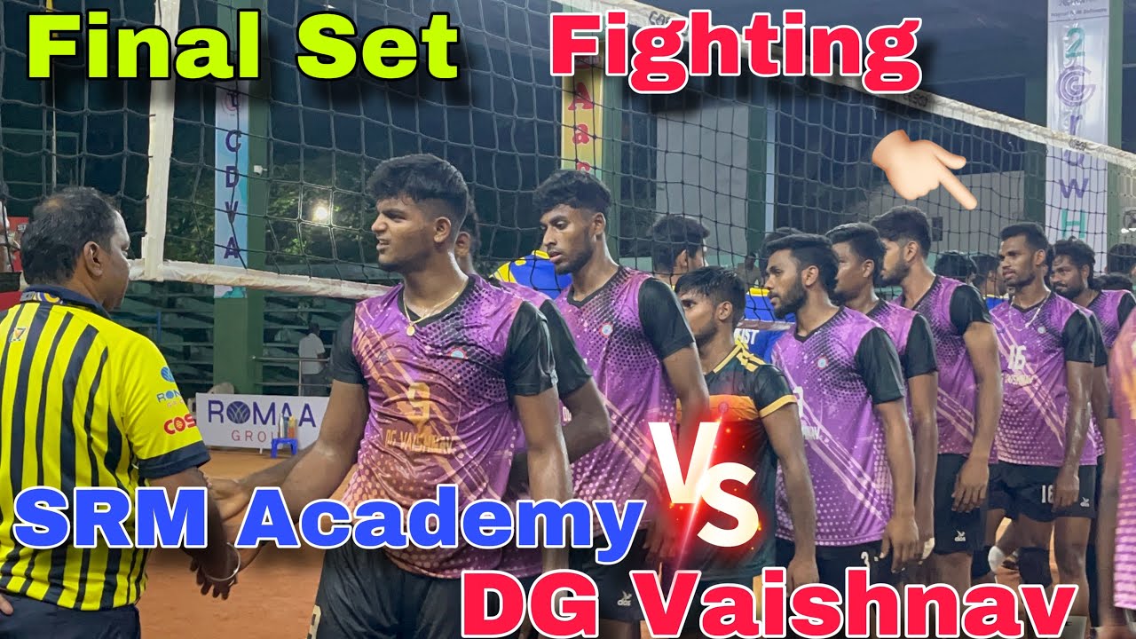 Last Set 🔥 Full Firing 2 Teams 🔥 DG Vaishnav Vs SRM Acadamey 💥 | tnvolleys
