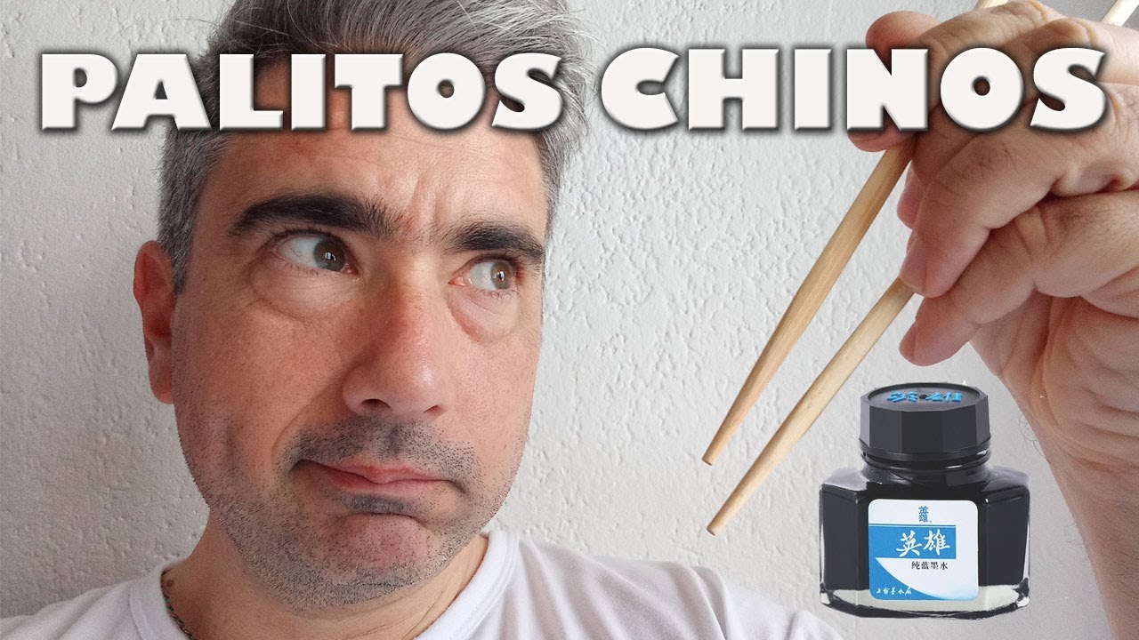Hago un retrato con Tinta China y palitos chinos