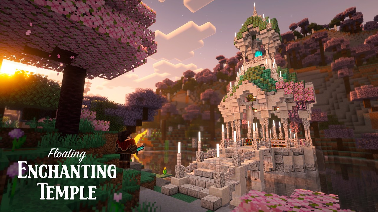Floating Enchanting Temple | Minecraft Tutorial  | Fantasy Build