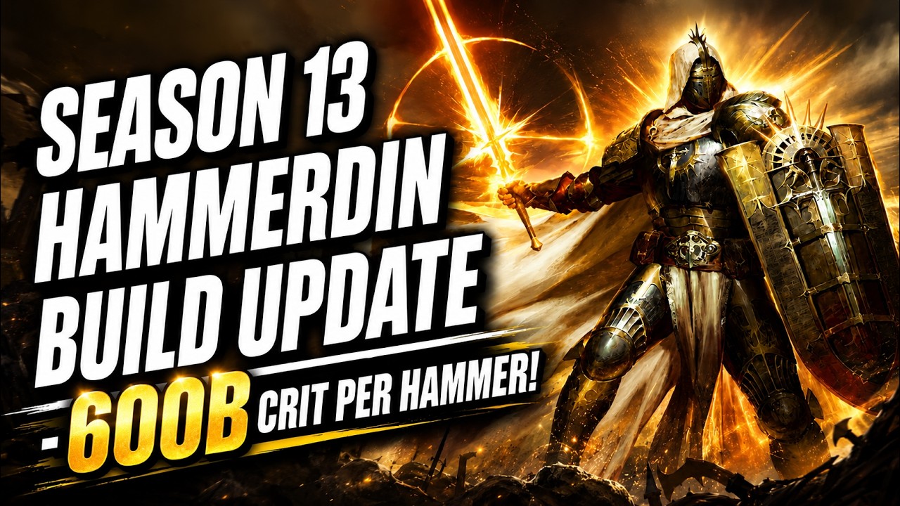 S13 Diablo 4 Paladin - Hammerdin Build Guide Update. 120+ Pit viable! 500-900B crits!
