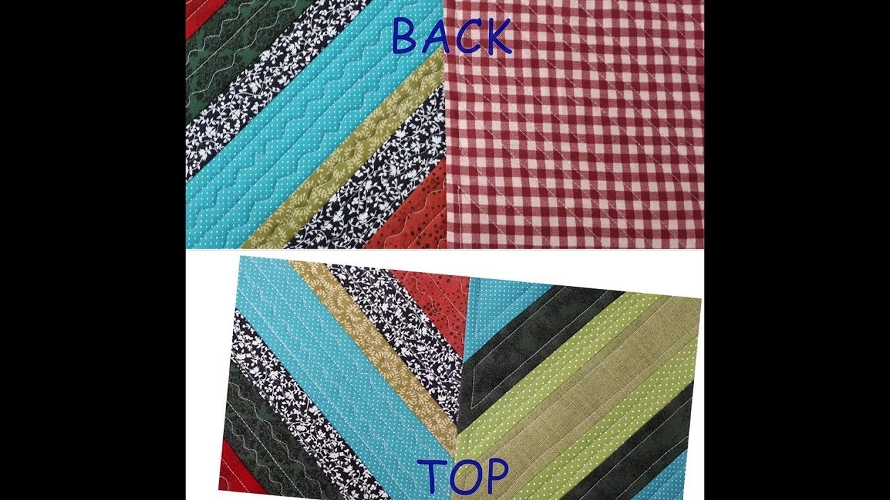Quilt as You Go - Top and Back