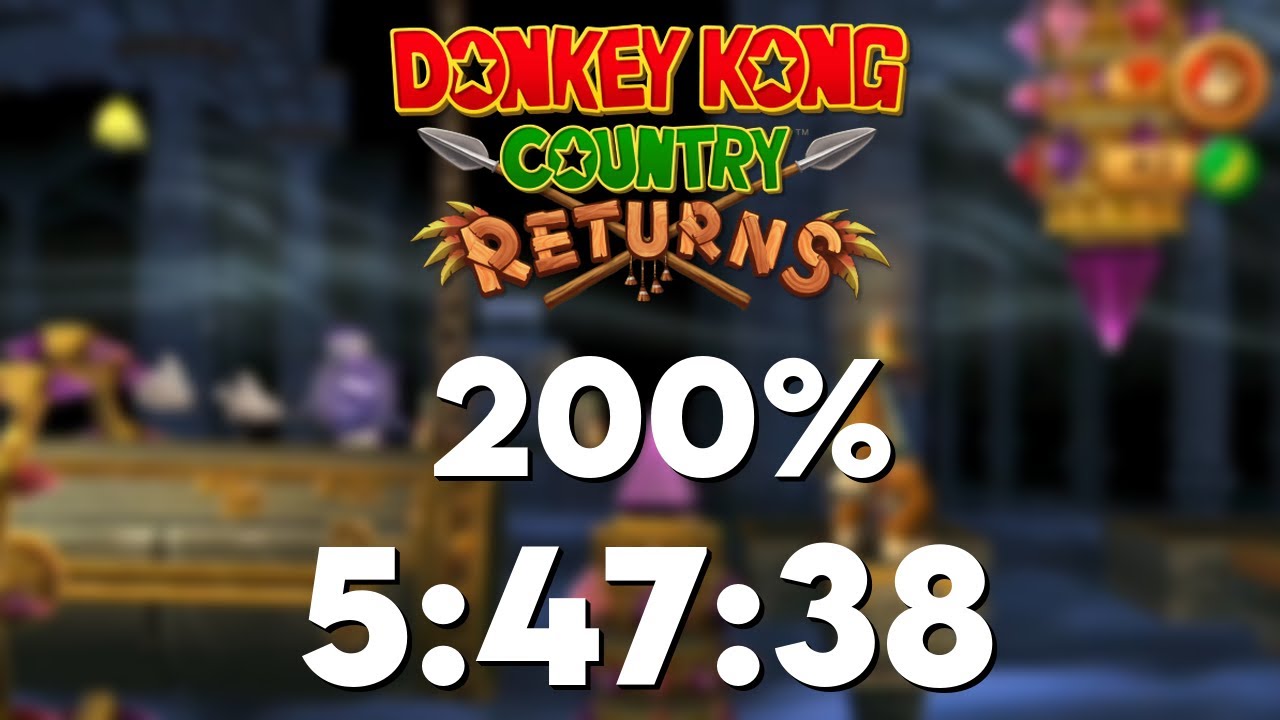 Donkey Kong Country Returns - 200% in 5:47:38 [PB]