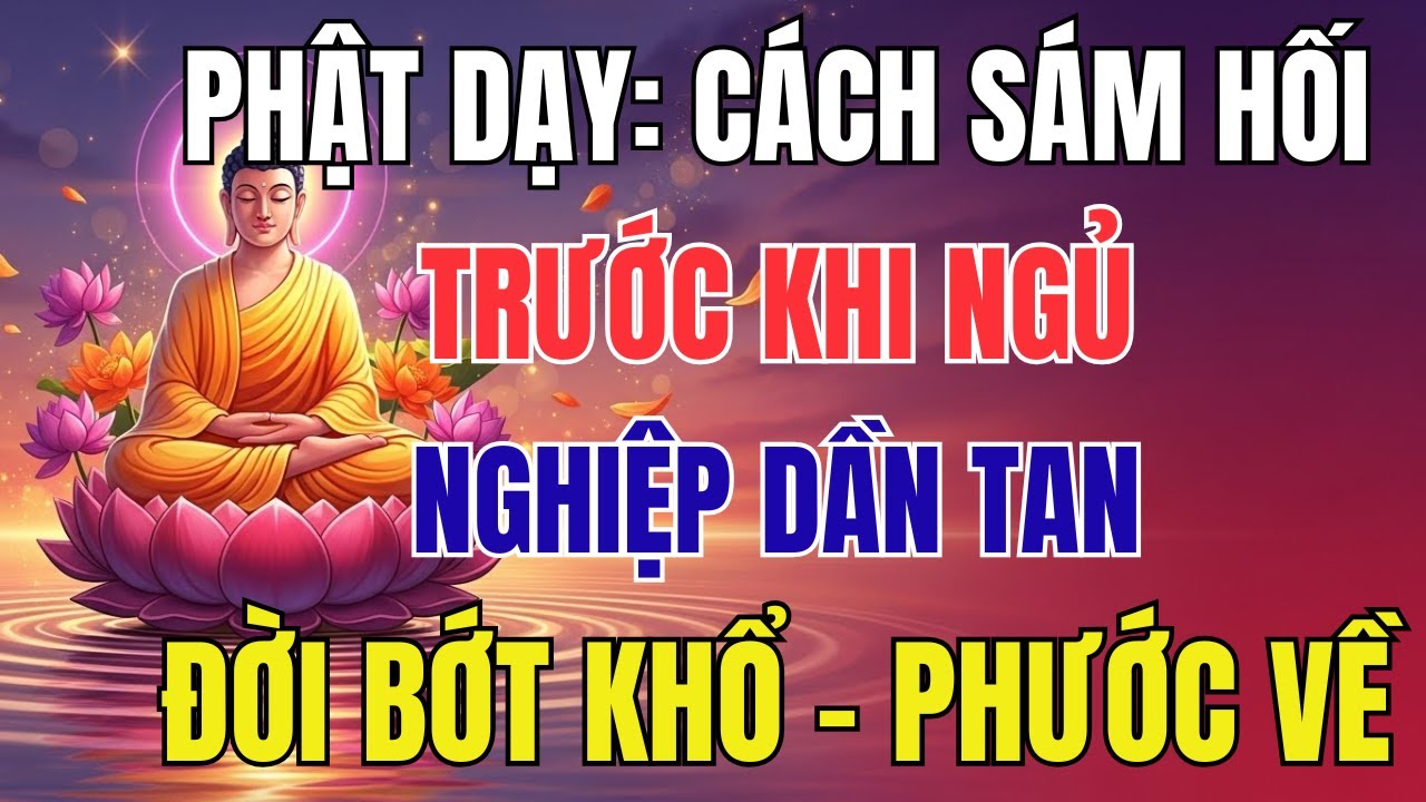 Phật Dạy: Cách Sám Hối Trước Khi Ngủ – Nghiệp Dần Tan, Đời Bớt Khổ, Phước Báu Tìm Về