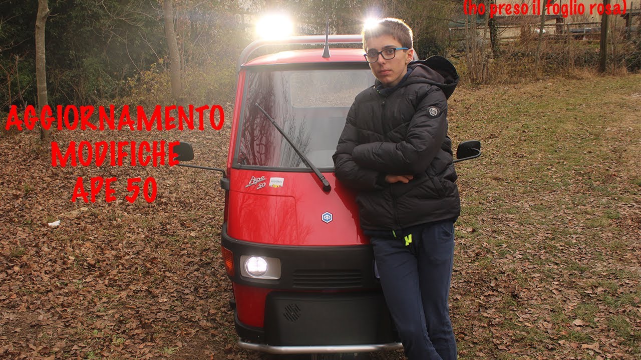 aggiornamento di tutte le  MODIFICHE ALL' APE