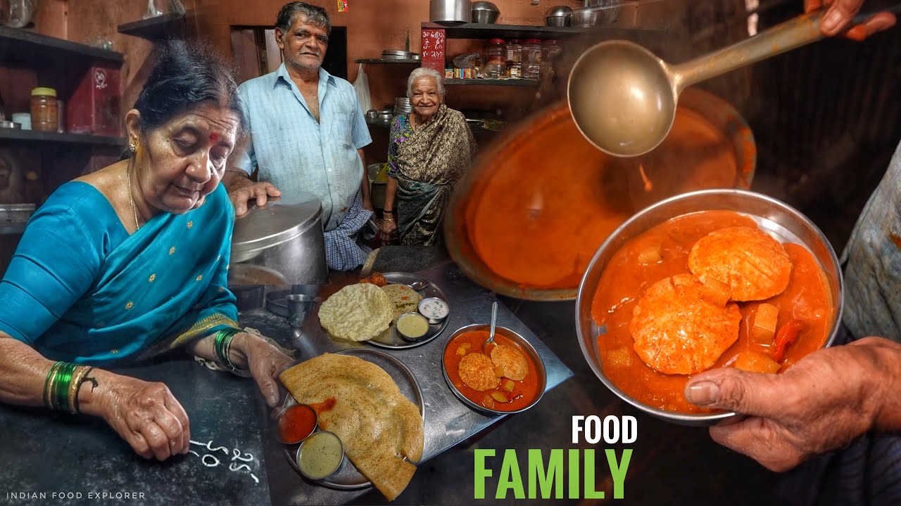 India’s Old Man Selling Breakfast & Lunch | Sambar Idli  ￼& Palao @IndianFoodExplorer