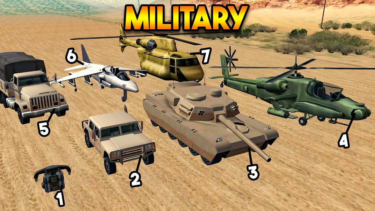 EVERY MILITARY VEHICLE FROM GTA SAN ANDREAS