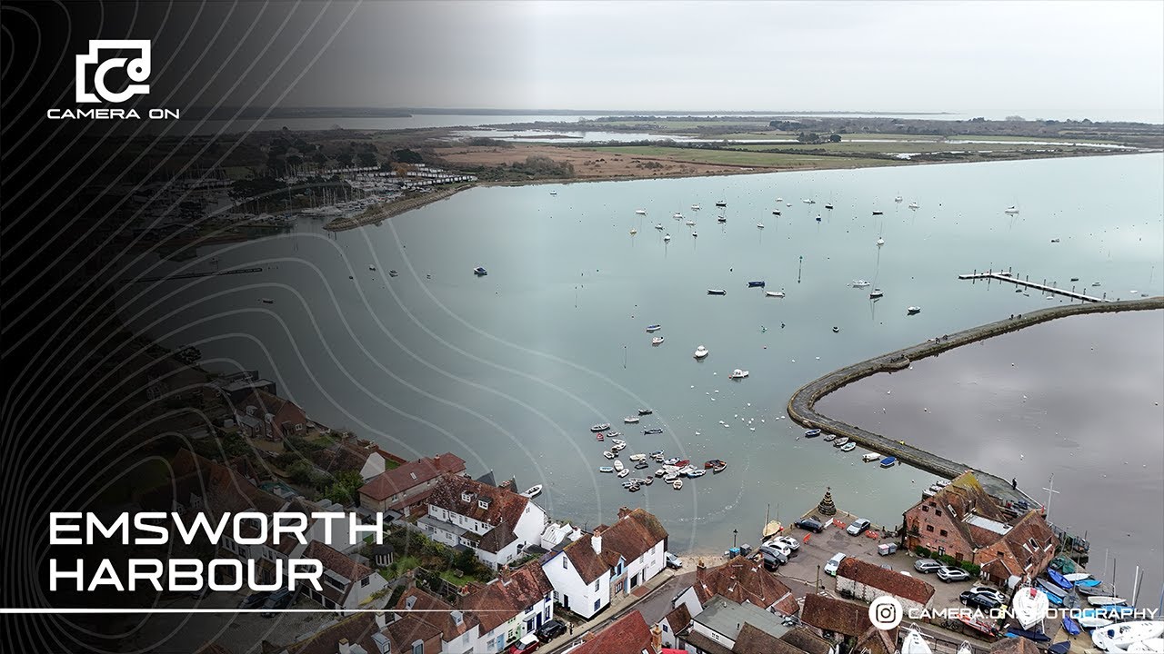 Emsworth Harbour Explored: Stunning Drone Footage Over Coastal Beauty