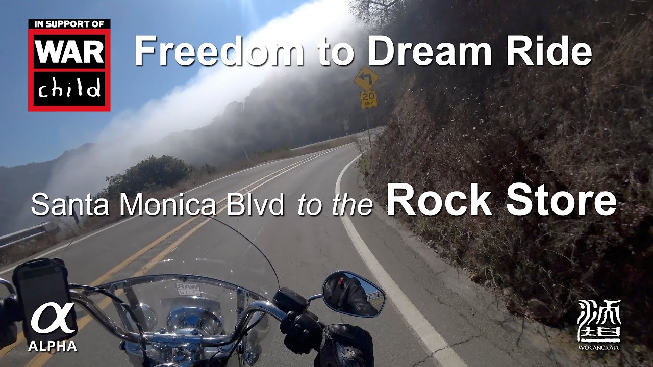 Harley Ride: Santa Monica Blvd to 'The Rock Store'. The Best Biking Road?