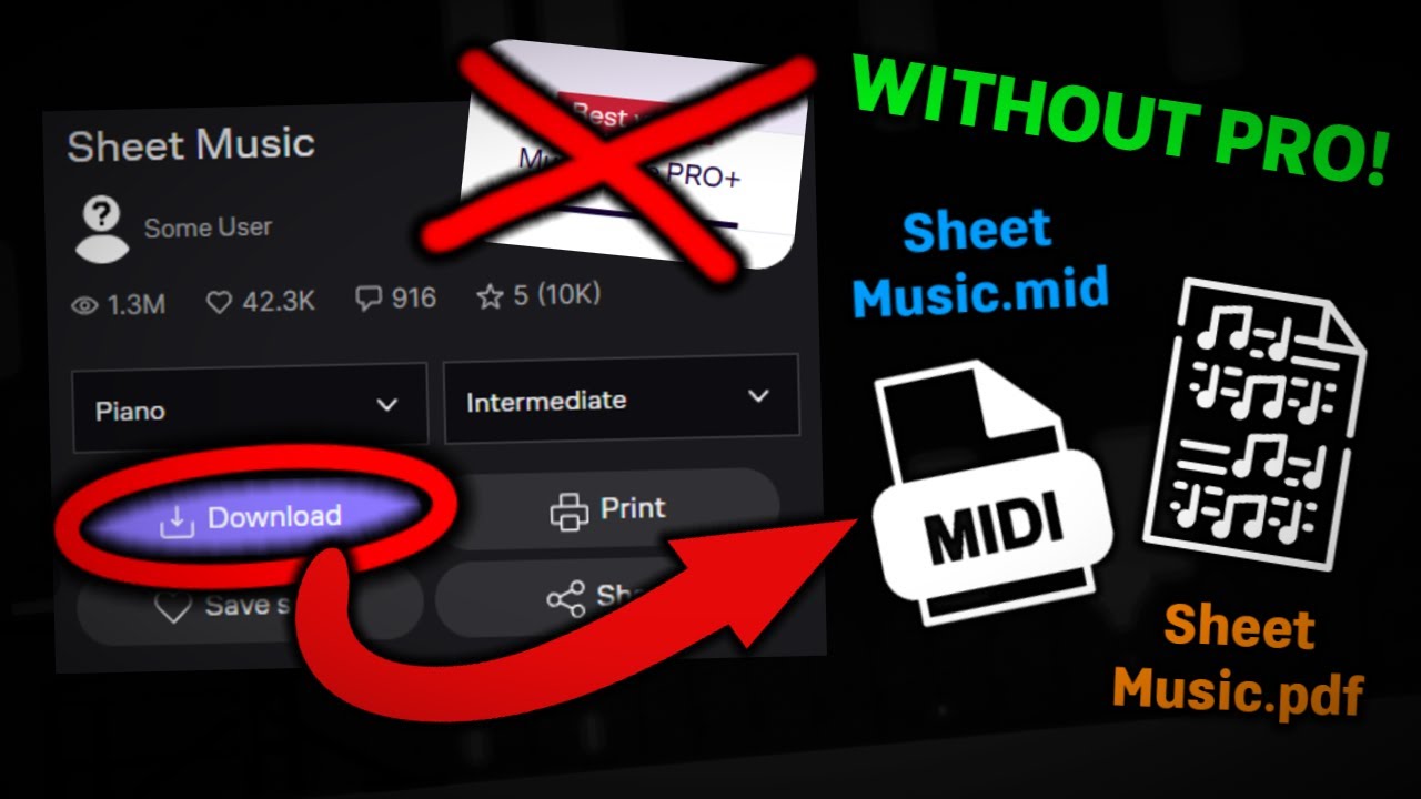 How to DOWNLOAD from MUSESCORE without PRO (2025)