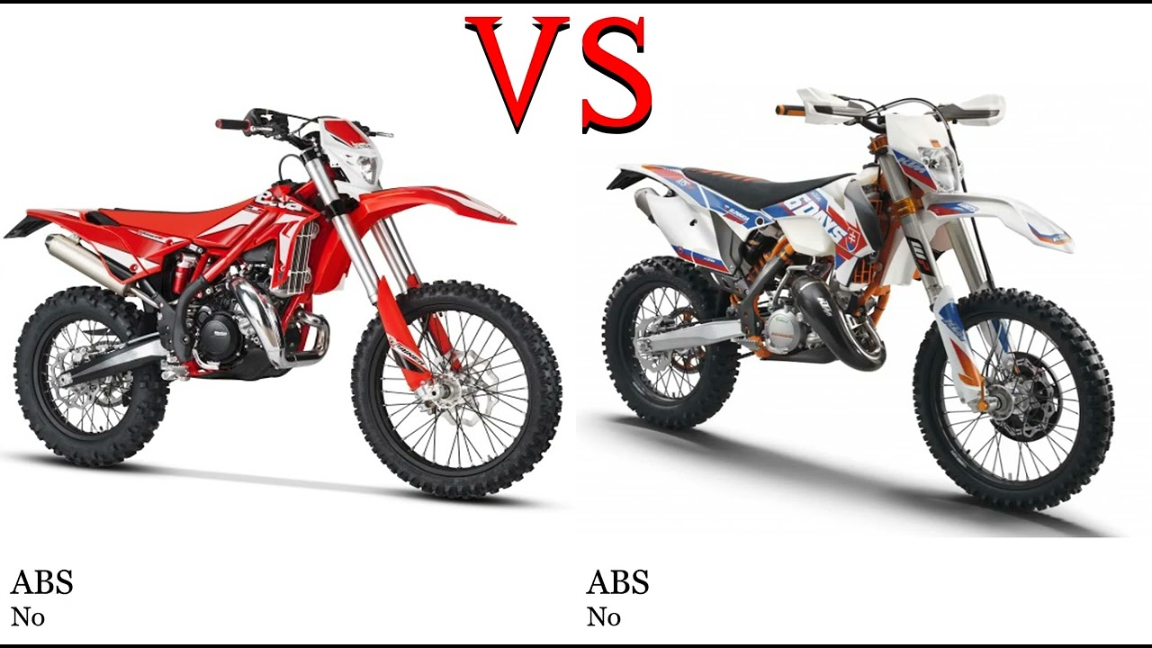 Beta Xtrainer 250 vs KTM EXC 125 Test specification comparison