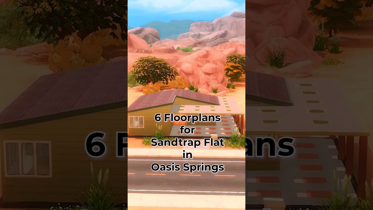 6 floorplans for Sandtrap Flat in Oasis Springs #sims4 #thesims #sims #thesims4 #luciaivy