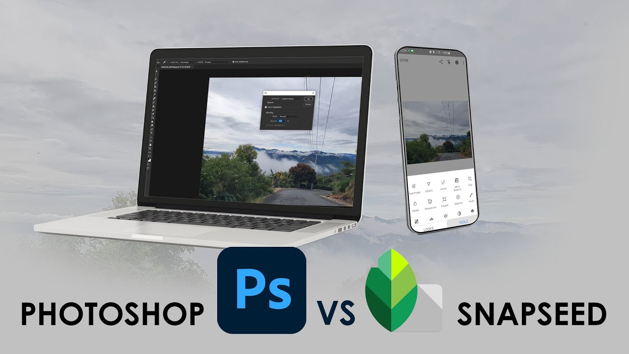 Photoshop VS Snapseed, Remove Object
