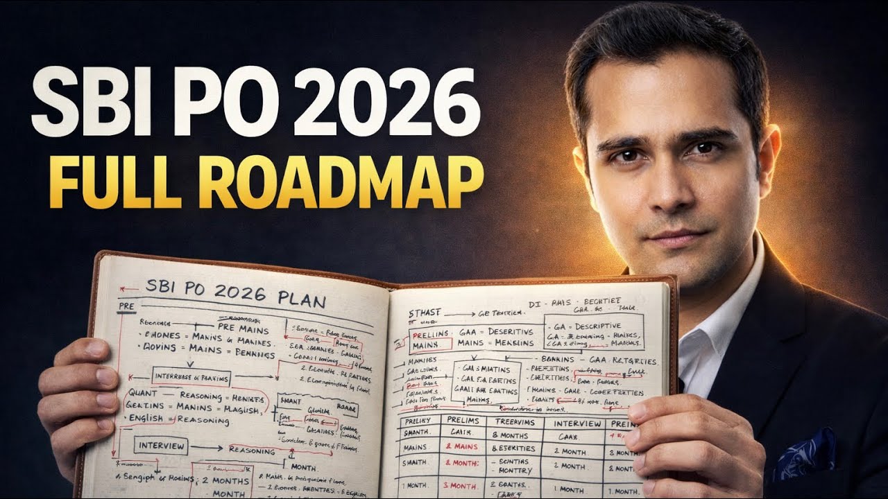 SBI PO Full Roadmap 2026🔥| Daily tasks for clearing prelims + mains in 6 months 