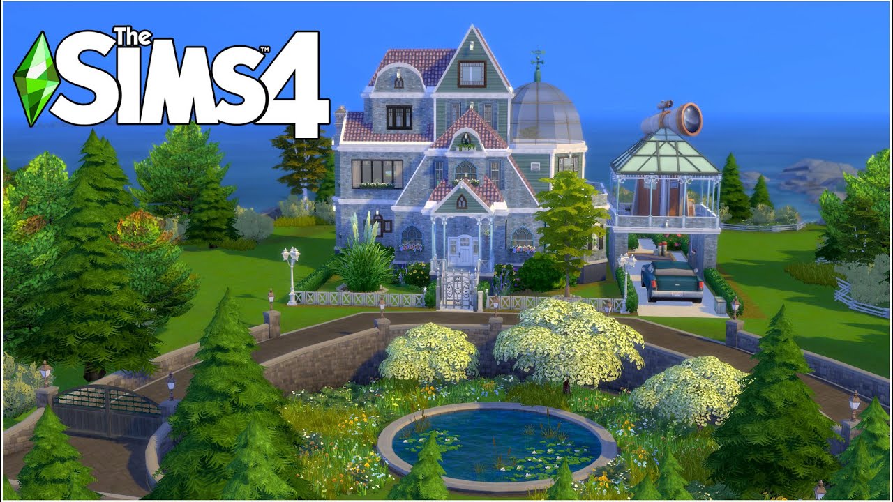 SCIENTIST'S MANOR 🔭 🚀 Sims 4  Brindleton Bay Speed Build//NO CC