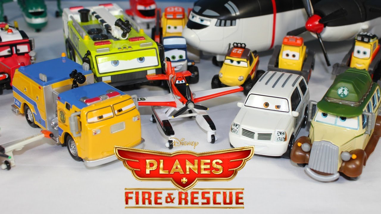 Disney Planes Fire and Rescue Cad Spinner Pulaski Ol Jammer Ryker Firetruck