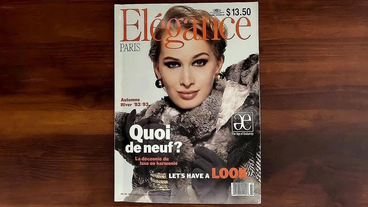 Elegance Fall 1992/Winter 1993 | ASMR Magazine Flip Through