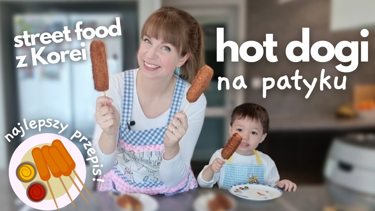 Hot dogi na patyku - Koreański street food - corn dogi - hot dogi z serem - NAJLEPSZE HOT DOGI