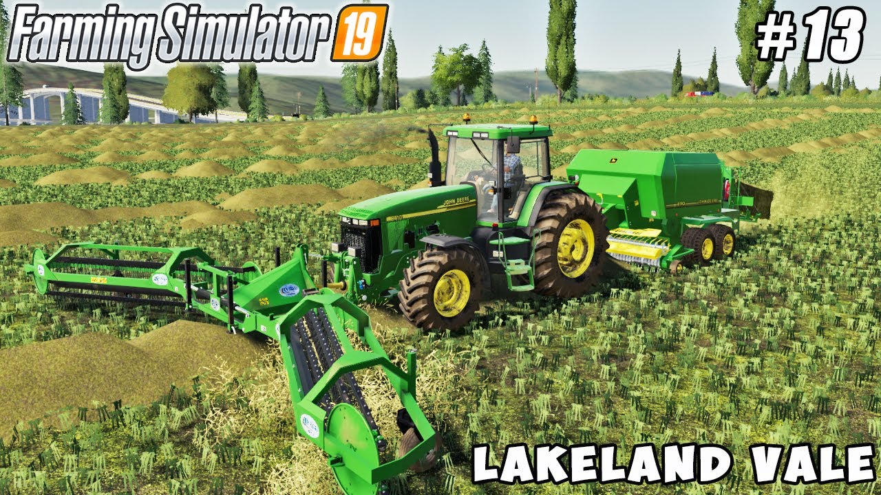 Making and selling bales of dry alfalfa | Lakeland Vale 2 | Farming simulator 19 | Timelapse #13