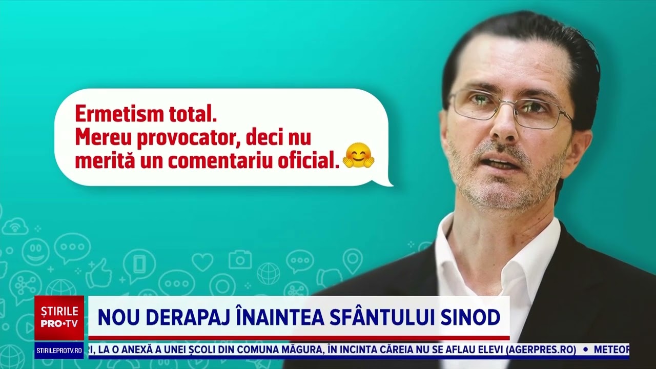 Sinodul BOR analizează, joi, 