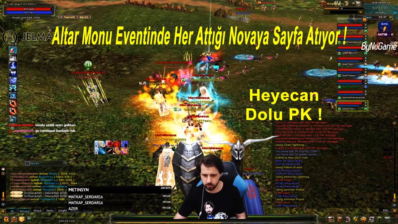 1ST3NM1 - Altar Monu Eventinde Her Attığı Novaya Sayfa Atıyor ! | Heyecan Dolu PK ! | Knight Online